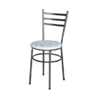 Conjunto 6 Cadeiras Epoxi Preta Craqueada Para Cozinha Com As