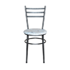 Conjunto 6 Cadeiras Epoxi Preta Craqueada Para Cozinha Com As