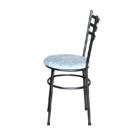 Conjunto 6 Cadeiras Epoxi Preta Craqueada Para Cozinha Com As