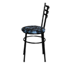 Conjunto 6 Cadeiras Epoxi Preta Para Cozinha Com Assento Pers