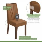 Conjunto 6 Cadeiras Estofadas Apogeu Móveis Lopas Imbuia Clea