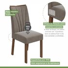 Conjunto 6 Cadeiras Estofadas Apogeu Móveis Lopas Imbuia Clea