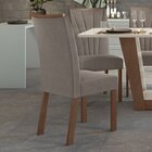 Conjunto 6 Cadeiras Estofadas Apogeu Móveis Lopas Imbuia Clea