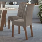 Conjunto 6 Cadeiras Estofadas Apogeu Móveis Lopas Imbuia Clea