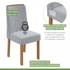 Conjunto 6 Cadeiras Estofadas Astrid Móveis Lopas Amêndoa Cle