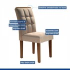 Conjunto 6 Cadeiras Estofadas Madri Chocolate