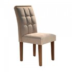 Conjunto 6 Cadeiras Estofadas Madri Chocolate