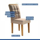 Conjunto 6 Cadeiras Estofadas Madri Ypê