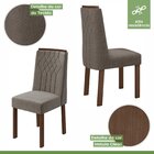 Conjunto 6 Cadeiras Exclusive Móveis Lopas Imbuia Clean/suede