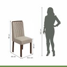 Conjunto 6 Cadeiras Exclusive Móveis Lopas Imbuia Clean/velud