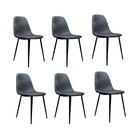 Conjunto 6 Cadeiras Fixa Tania Preto