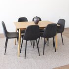 Conjunto 6 Cadeiras Fixa Tania Preto