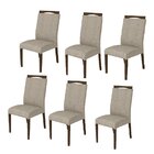 Conjunto 6 Cadeiras Madeira Maciça Betina Liptus Imbuia