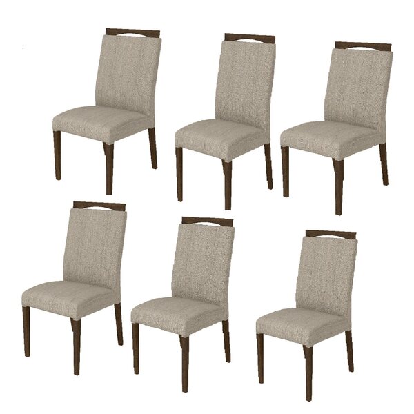 Conjunto 6 Cadeiras Madeira Maciça Betina Liptus Imbuia