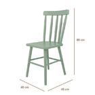 Conjunto 6 Cadeiras Memphis Laqueado Verde