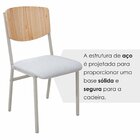 Conjunto 6 Cadeiras Para Sala De Jantar Confort Cinza / Champ