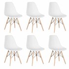 Conjunto 6 Cadeiras Para Sala De Jantar Eames Eiffel Dkr Bran