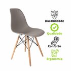 Conjunto 6 Cadeiras Para Sala De Jantar Eames Eiffel Dkr Cinza