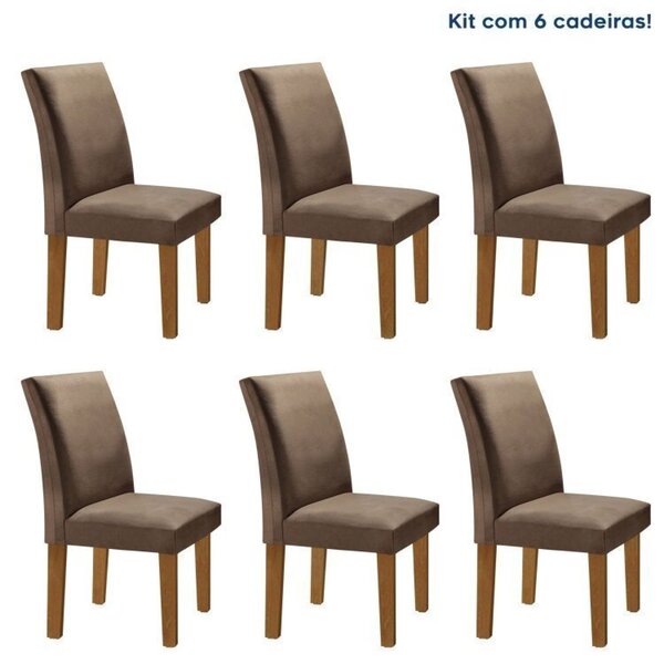 Conjunto 6 Cadeiras Para Sala De Jantar Espanha