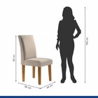 Conjunto 6 Cadeiras Para Sala De Jantar Espanha Ypê