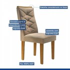 Conjunto 6 Cadeiras Para Sala De Jantar Germany