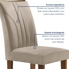 Conjunto 6 Cadeiras Para Sala De Jantar Laguna Espresso Móvei