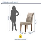 Conjunto 6 Cadeiras Para Sala De Jantar Laguna Espresso Móvei