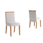 Conjunto 6 Cadeiras Para Sala De Jantar Romana Cinza