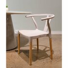 Conjunto 6 Cadeiras Polipropileno Wishbone Yescasa Nude