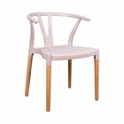 Conjunto 6 Cadeiras Polipropileno Wishbone Yescasa Nude