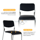 Conjunto 6 Cadeiras Pretas Dakkar Para Cozinha Mesa De Jantar