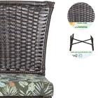 Conjunto 6 Cadeiras Turquia Pedra Ferro A28 Fibra Trama Fecha