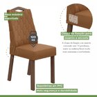 Conjunto 6 Cadeiras Vênus Móveis Lopas Imbuia Clean/corino Ca