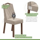 Conjunto 6 Cadeiras Vênus Móveis Lopas Imbuia Clean/veludo Na