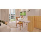 Conjunto 6 Cadeiras X Texas Tauarí Maciça Nozes