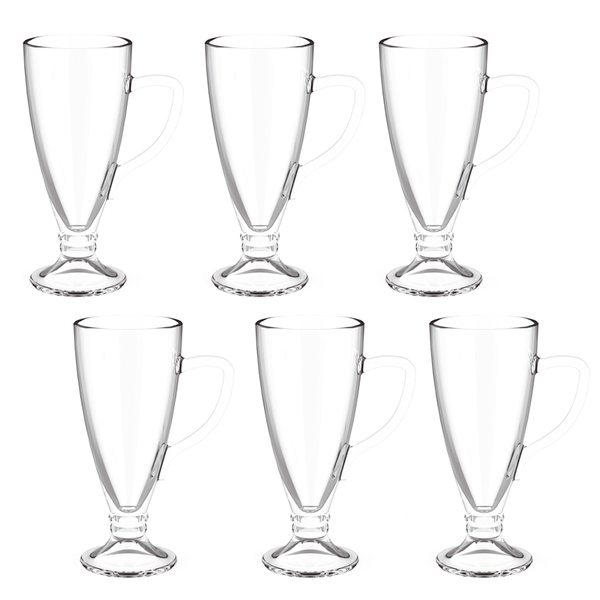 Conjunto 6 Canecas Ceaser De Vidro Casual 250ml Class Home