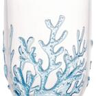 Conjunto 6 Copos Baixos Acrílico Coral Azul 465 Ml - Wolff