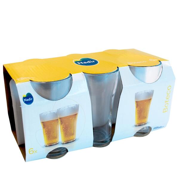 Conjunto 6 Copos Chopp 200ml Nadir Boteco