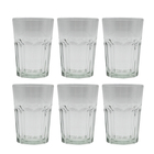 Conjunto 6 Copos Facetado Long Drink Vidro Bar 400ml