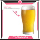 Conjunto 6 Copos Tulipa Chopp Cerveja Vidro 324ml