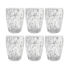 Conjunto 6 Copos Vidro Diamante 275ml Class Home