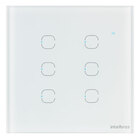 Conjunto Interruptor 6 interruptores 10A 4x4 Branco EIW 1006 Intelbras