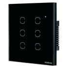 Conjunto Interruptor 6 interruptores 10A 4x4 Preto EIW 1006 Intelbras