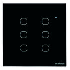 Conjunto Interruptor 6 interruptores 10A 4x4 Preto EIW 1006 Intelbras