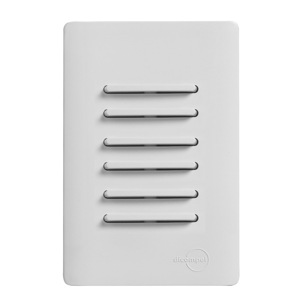 Conjunto 6 Interruptores Paralelos Branco 4x2 Branco Dicompel