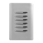 Conjunto 6 Interruptores Paralelos Cromados 4x2 Aço Dicompel