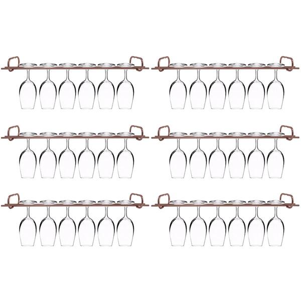 Conjunto 6 Organizadores Porta Taças 42cm Suportes Para Pendu