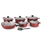 Conjunto 6 Panelas Forno Fogão Premium Revestidas Em Cerâmica