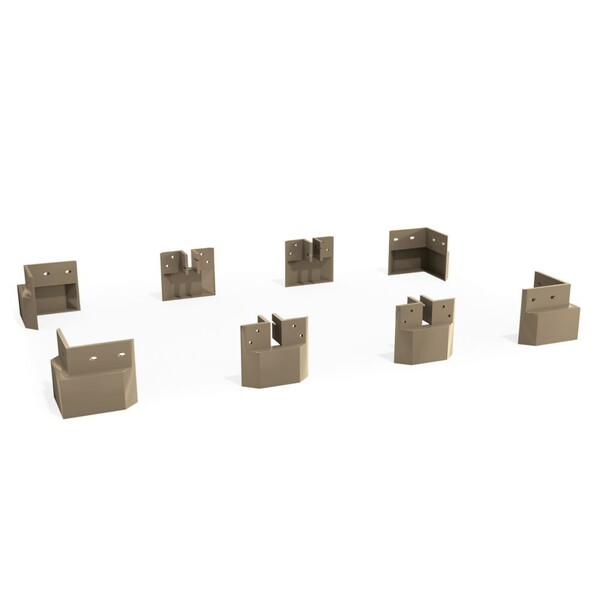 Conjunto 6 Pés Para Guarda Roupa 9cm B111 Kappesberg - Kappes