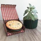 Conjunto 6 Porta Copos Com Caixa Mdf Descanso Para Copos De M